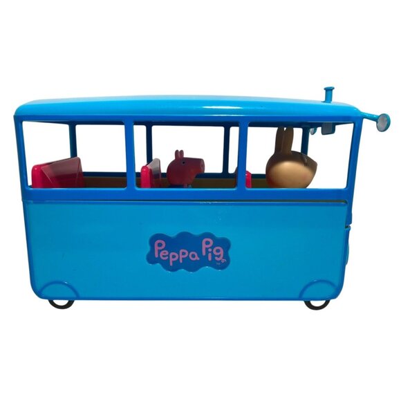 Peppa Pig School Bus Vehicle Peppa Pig Miss Rabbit Interactive Phrases Sounds - Picture 5 of 12